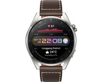 Huawei Watch 3 Pro Classic 4G Zilver/Bruin 49mm