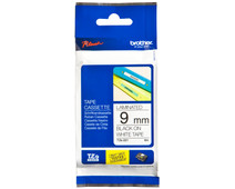 10 x XemaX labeltape, compatibel met Brother P-touch tape, 9 mm, TZe