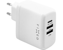 Fixed Power Delivery Charger with 3 USB Ports 45W White