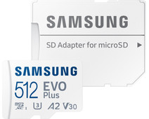 Samsung EVO Plus 512GB microSDXC + Adapter