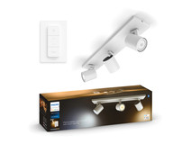 Philips Hue Runner 3-Spot Mounted Spot Light White Ambiance White + Dimmer