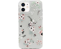 BlueBuilt Sweet Blossom Soft Case Apple iPhone 12 Mini Back Cover Transparent