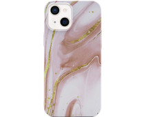 BlueBuilt Pink Marble Hard Case Apple iPhone 13 Mini Back Cover