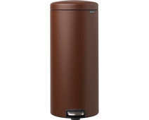 Brabantia NewIcon Pedal Trash Can 30L Mineral Cosy Brown