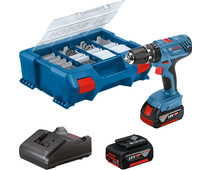 Bosch Professional GSB 18V-21 + 82-piece Drill and Bit Set