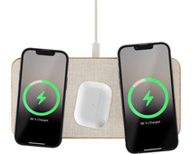 Woodcessories 3-in-1 Wireless Charger 15W White