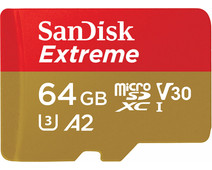 SanDisk MicroSDXC Extreme 64GB 170MB/s + SD Adapter