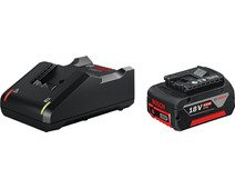 Bosch Professional 18V 4,0 Ah GBA Accu en snellader