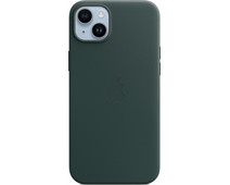 Apple iPhone 14 Plus Back Cover met MagSafe Leer Bosgroen