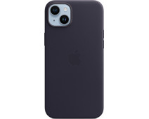 Apple iPhone 14 Plus Back Cover met MagSafe Leer Inkt