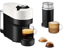 Krups Nespresso Vertuo Pop Coconut White XN9211 met Aeroccino