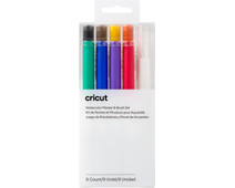 Cricut Aquarel markers en kwasten 9-pack 1.0 mm