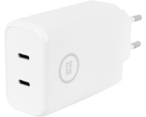 BlueBuilt Power Delivery Charger with 2 USB-C Ports 45W White