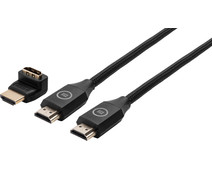 BlueBuilt HDMI Kabel 4K 60Hz Nylon 5 Meter + 90° adapter