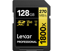Lexar Professional 1800x GOLD 128GB SDXC 170mb/s