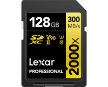 Lexar Professional 2000x GOLD 128GB SDXC 300mb/s