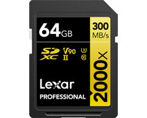 Lexar Professional 2000x GOLD 64GB SDXC 300mb/s