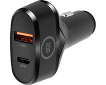 BlueBuilt Power Delivery en Quick Charge Autolader met 2 Usb Poorten 20W Zwart