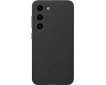 Samsung Galaxy S23 Back Cover Leather Black