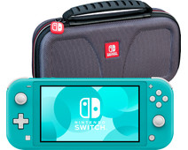 Nintendo Switch Lite Turquoise + Bigben Officiële Nintendo Switch Lite Beschermtas