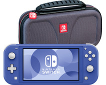 Nintendo Switch Lite Blauw + Bigben Beschermtas