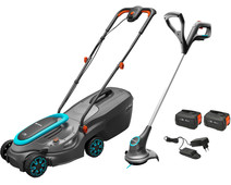 Gardena PowerMax 32/18V P4A Set incl. 4,0 Ah Accu + Gardena SmallCut 23/18V P4A (zonder accu) + Gardena PBA 18V/72 P4A 4 Ah