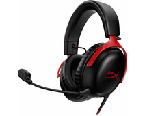 HyperX Cloud III Wired Gaming Headset - Zwart/Rood (PC, PS5, Xbox Series X/S)