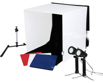 Caruba Portable Fotostudio 40x40x40cm + Led Lamp (2x)