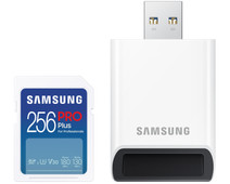 Samsung SDXC PRO Plus 256GB 180MB/s  + USB lezer