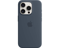 Apple iPhone 15 Pro Back Cover met MagSafe Stormblauw