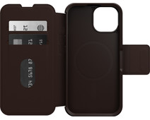 Otterbox Strada Apple iPhone 15 Book Case Leather Brown with MagSafe