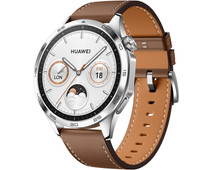 Huawei Watch GT 4 Zilver/Bruin 46mm