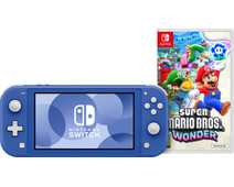 Nintendo Switch Lite Blauw + Super Mario Bros. Wonder