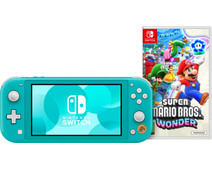 Nintendo Switch Turquoise + Super Mario Bros. Wonder