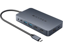 Hyper HyperDrive Dual 4K HDMI 10-in-1 Docking Station for MacBook Blue