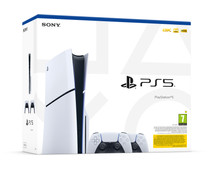 PlayStation 5 Slim Disc Edition + Extra Controller White