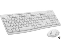 Logitech MK295 Silent Draadloze Toetsenbord en Muis Wit QWERTY