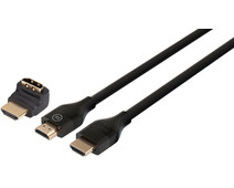 BlueBuilt HDMI Kabel 4K 120Hz / 8K 60Hz Nylon 3 Meter + 90° adapter