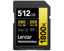 Lexar Professional 1800x GOLD 512GB SDXC