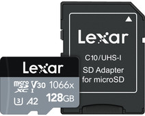 Lexar Professional 1066x SILVER 128GB MicroSDXC 160mb/s