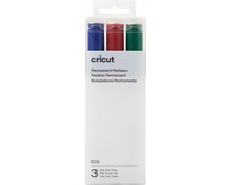 Cricut Permanente Markers 2,5 mm Blauw Rood Groen 3-pack