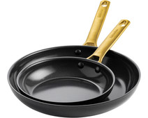 GreenPan Padova Frying Pan Set 20cm + 28cm Black