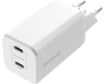 BlueBuilt Power Delivery Charger with 2 USB-C Ports 65W White