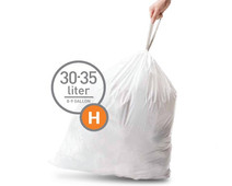 Pardon mager Deuk Simplehuman Afvalzak Code H - 30 Liter (20 stuks) - Coolblue - Voor 23.59u,  morgen in huis