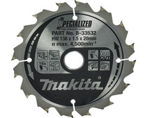 Makita Circular Saw Blade Wood Specialized 136x20x1.5 16T