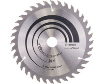 Bosch Circular Saw Blade Optiline Wood 165x20x1.7/1.2mm, 36T