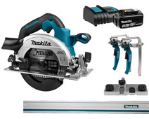 Makita DHS660ZJ + 3.0Ah Battery and Charger + Guide Rails