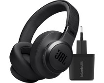 JBL Live 770NC Zwart + BlueBuilt Quick Charge Oplader met Us