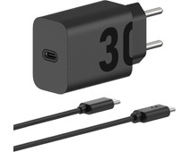 Motorola Power Delivery Charger 30W Black + USB-C Cable 1m Black Plastic