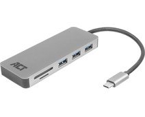 ACT USB-C 4-poorts usb hub met power delivery